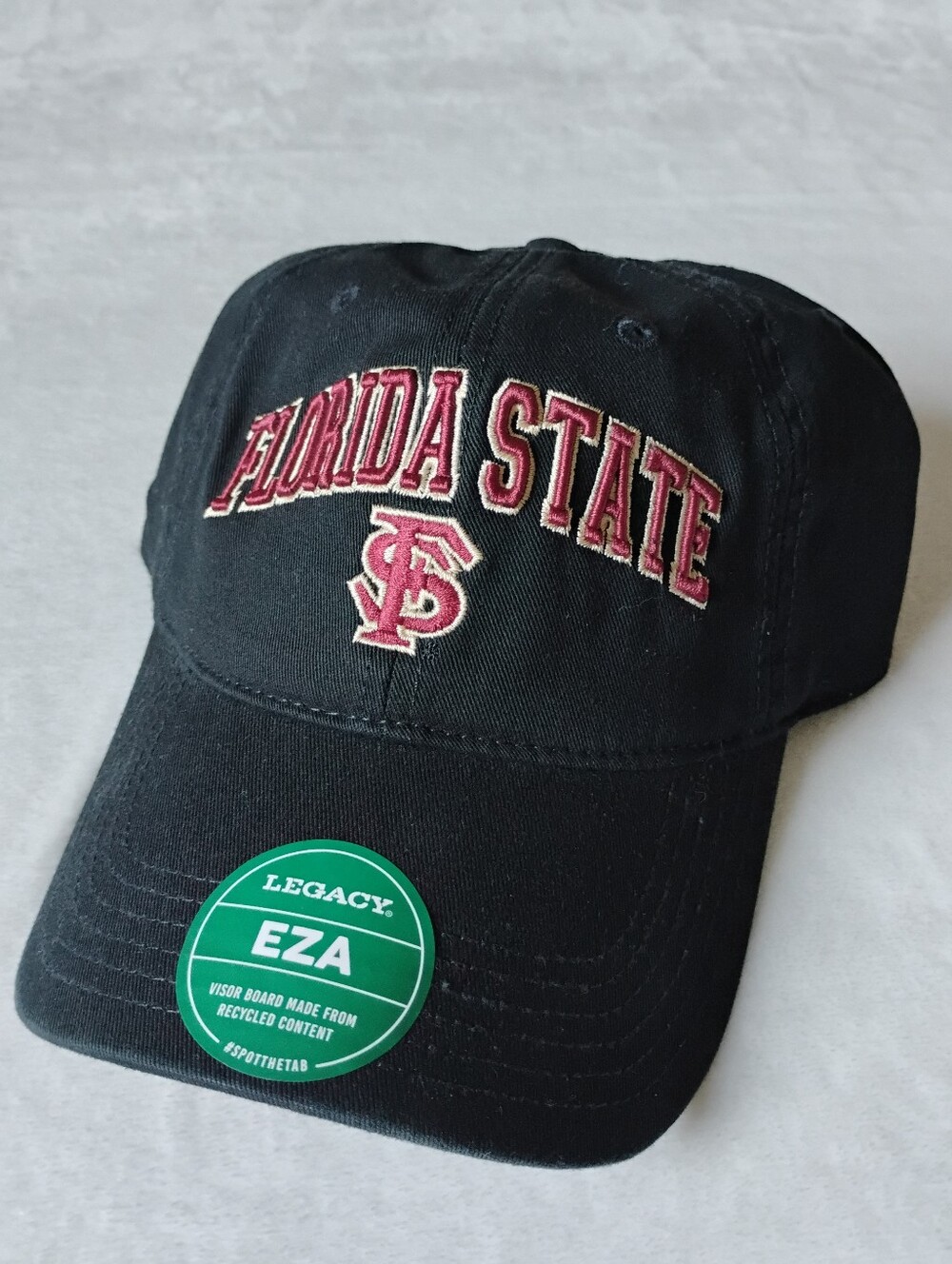 NWT Florida State Black Hat |  Legacy Brand Relaxed Fit | OSFA